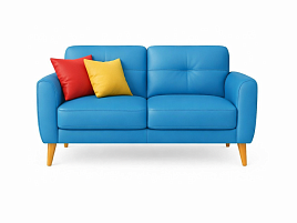 Химчистка кожаного 2-х местного дивана в Москве