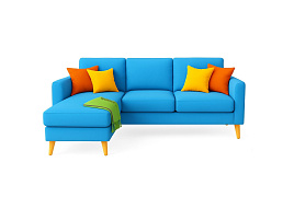 Химчистка 4-х местного углового дивана в Москве